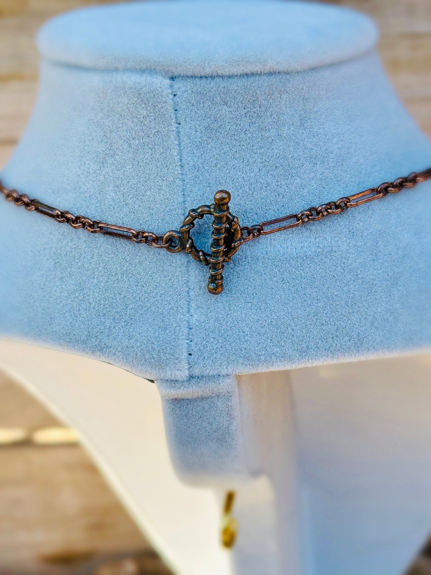 Hypersthene Copper Necklace