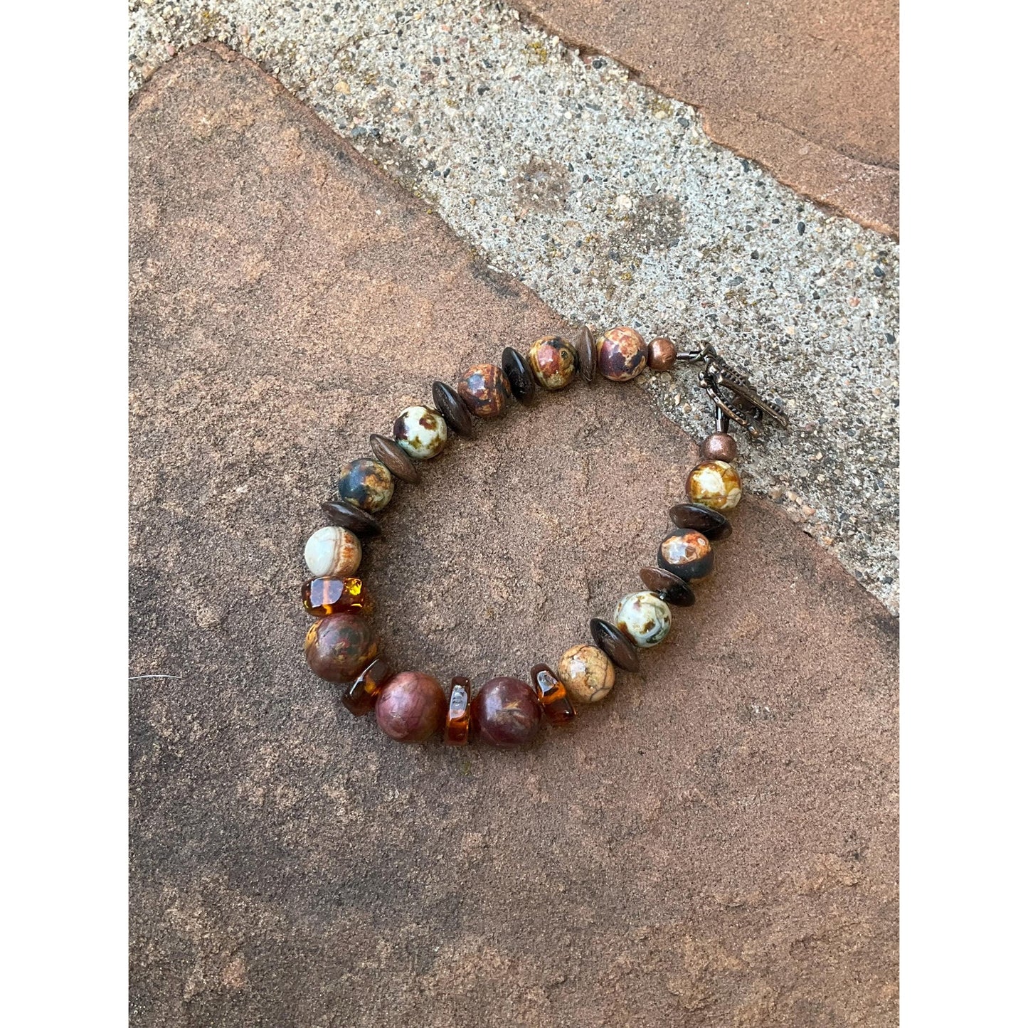 Beaded Baltic Amber Bracelet