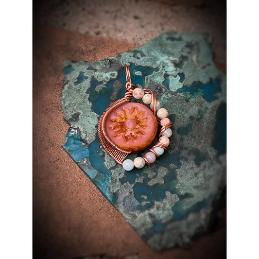 Shabby Imperial Jasper Pendant