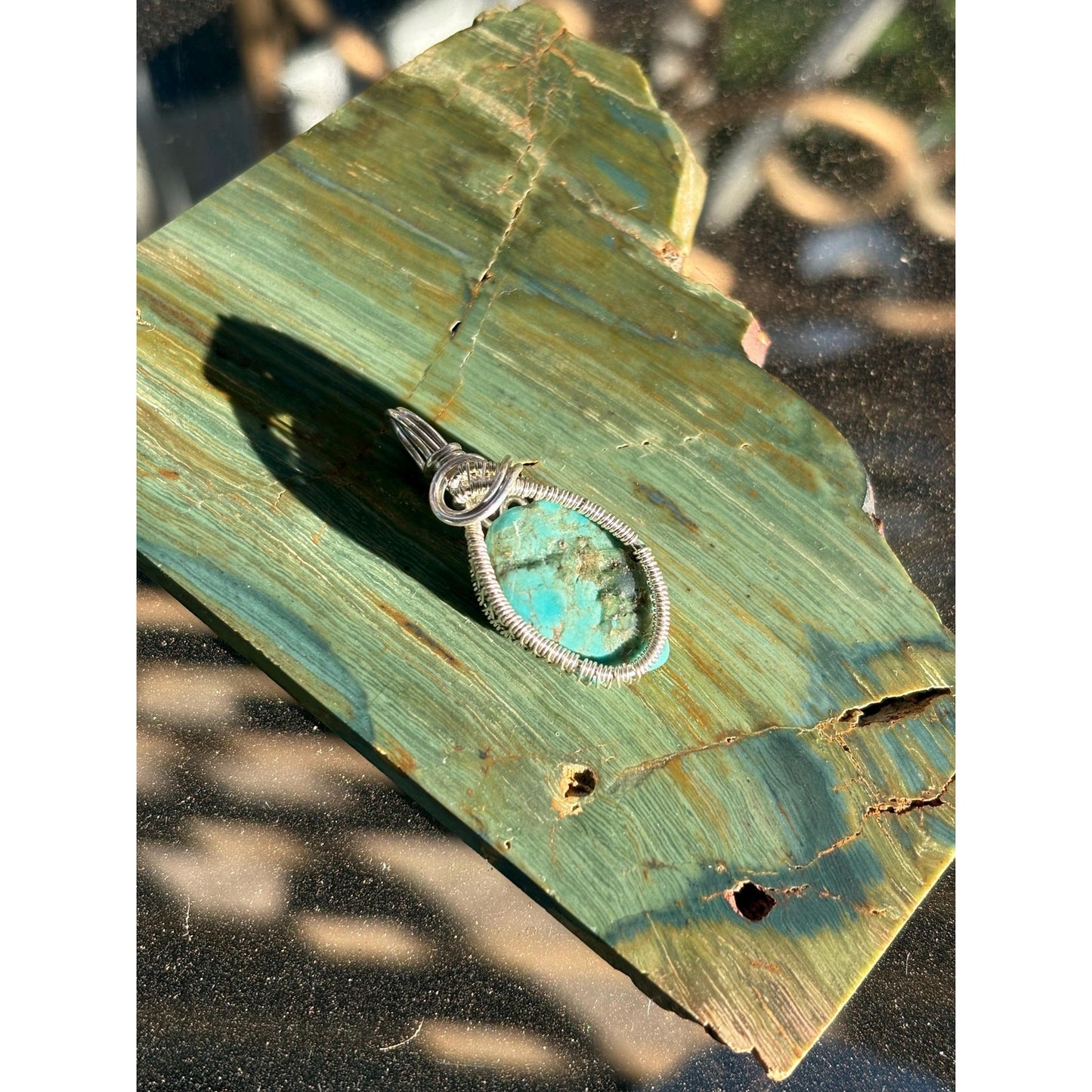 Unique Sterling Silver Wire Wrap Pendant