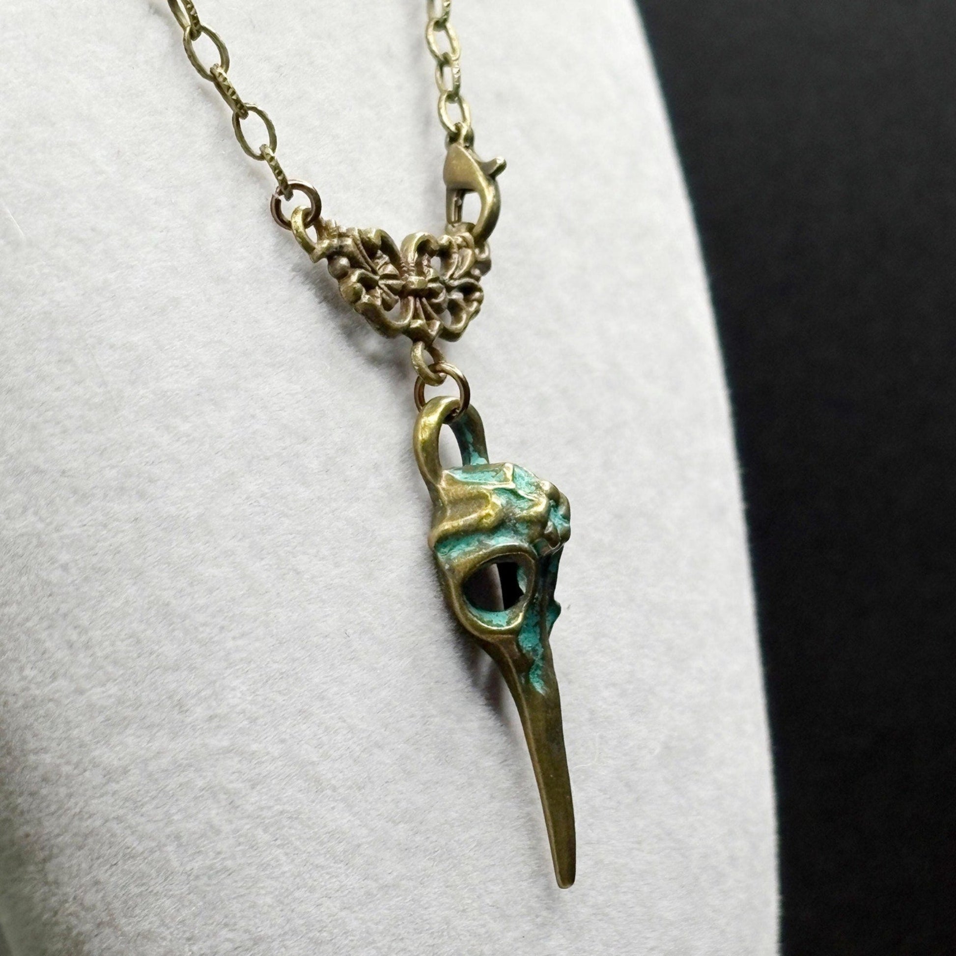 Necklace with a unique pendant on a white background