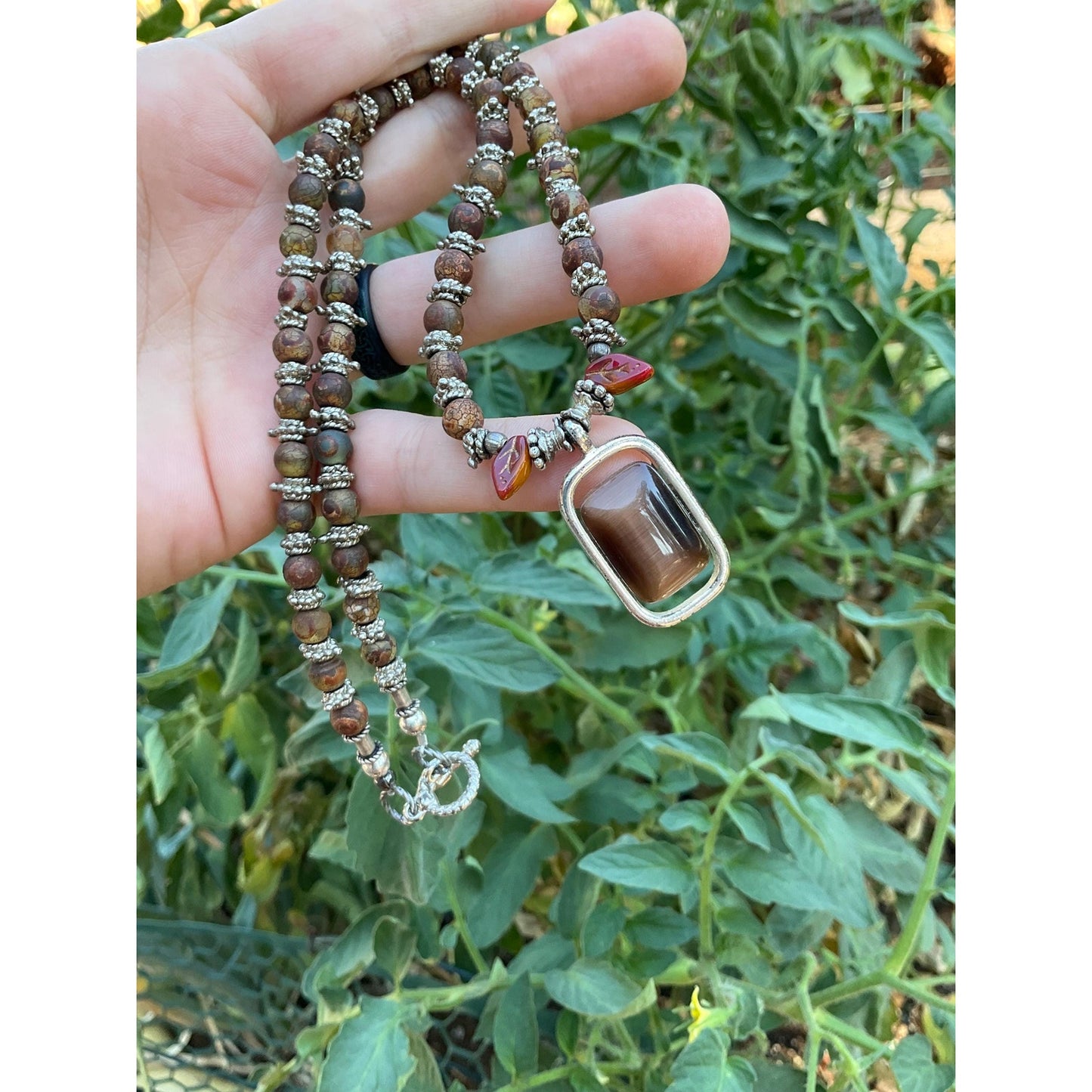 Tibetan Agate Elegant Beaded Necklace