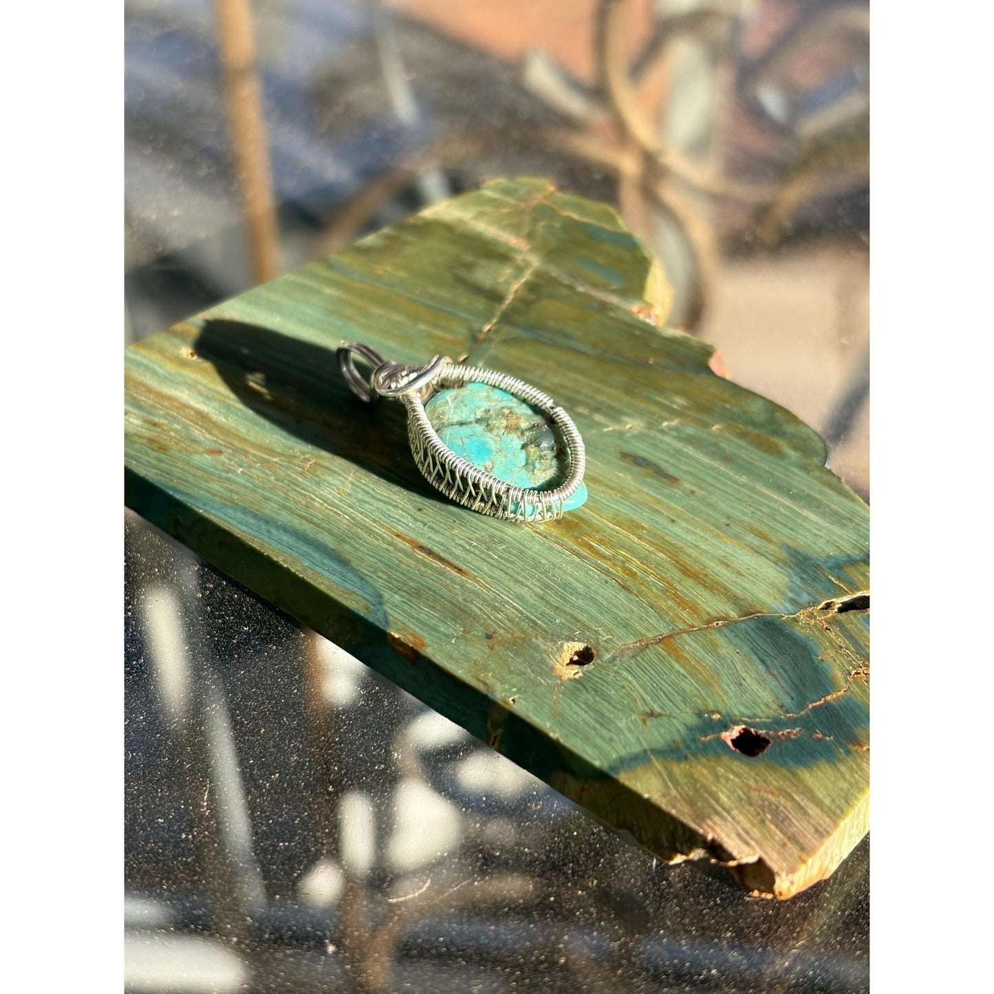 Unique Sterling Silver Wire Wrap Pendant