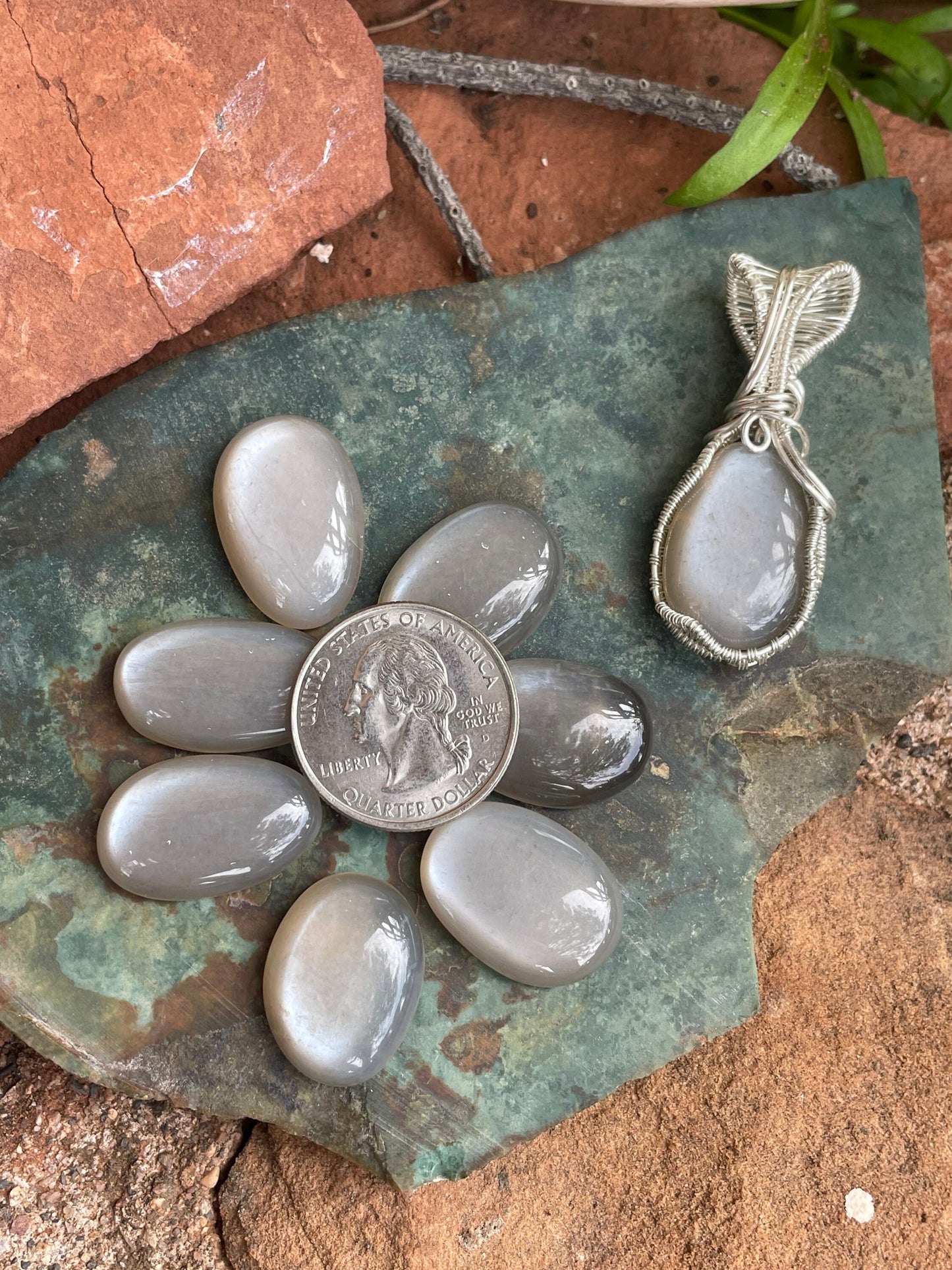 Stunning Moonstone In Sterling Silver