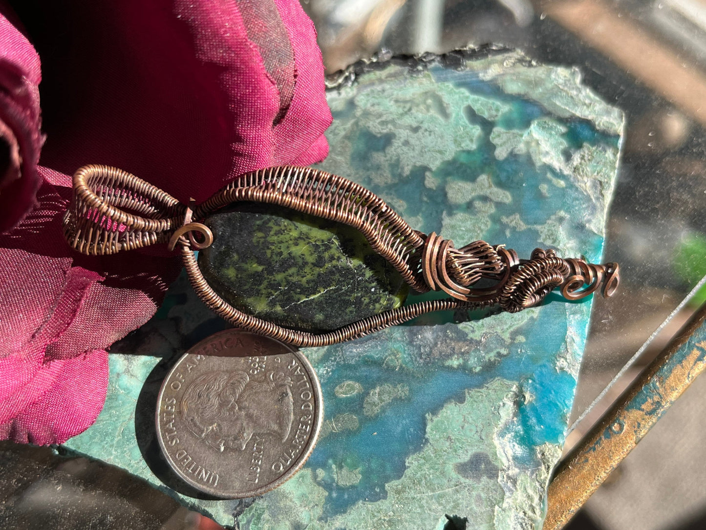 Jade Copper Elvin Pendant