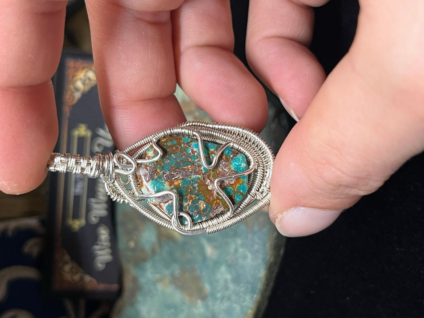 Kingman Arizona Turquoise In Silver