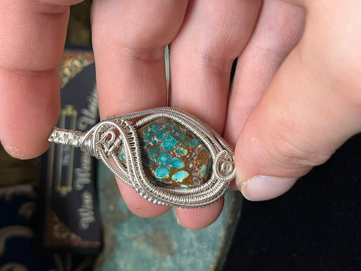 Kingman Arizona Turquoise In Silver