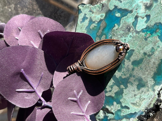 Moonstone Copper Pendant