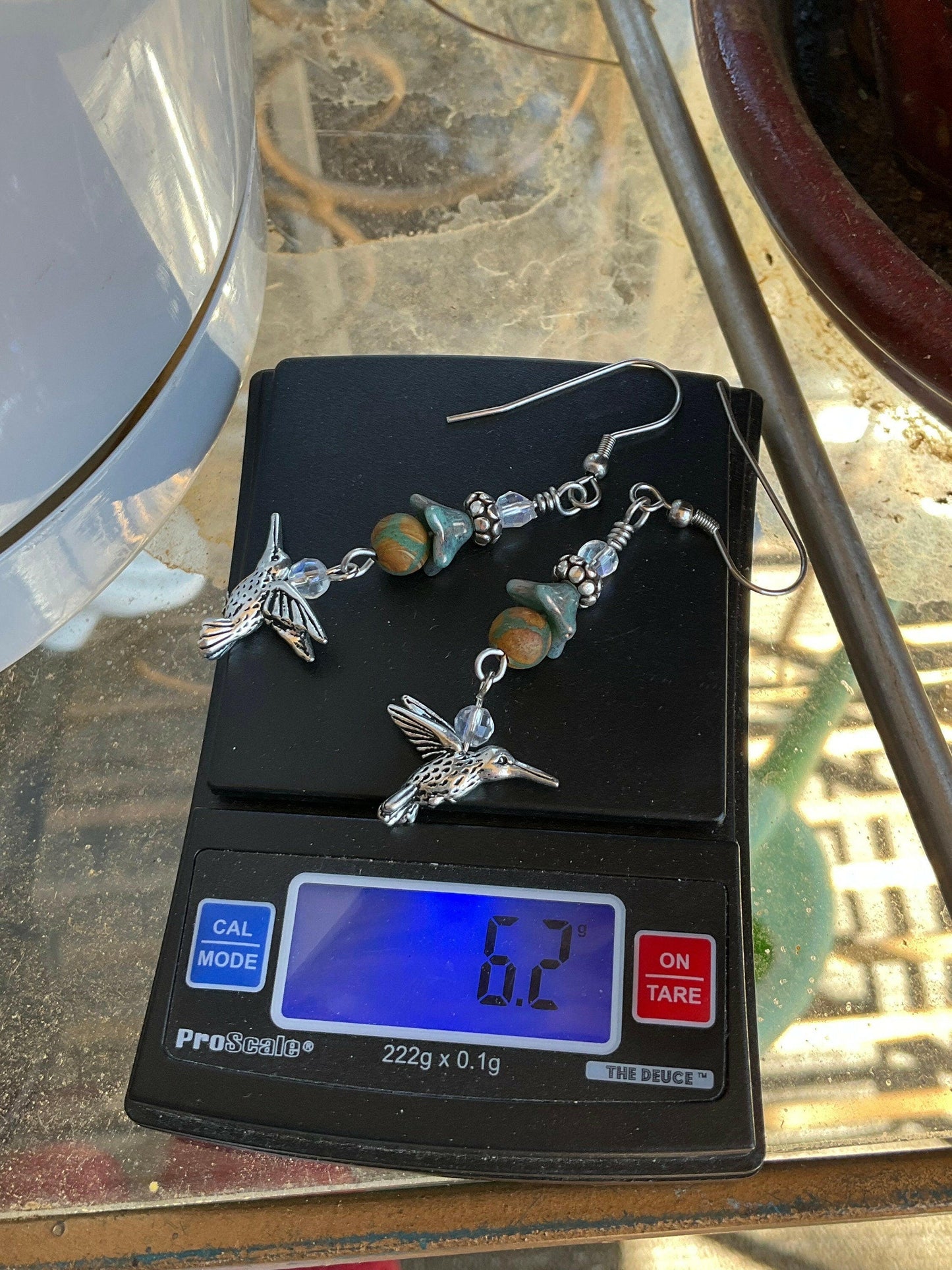 Hummingbird Agate Jewelry Set