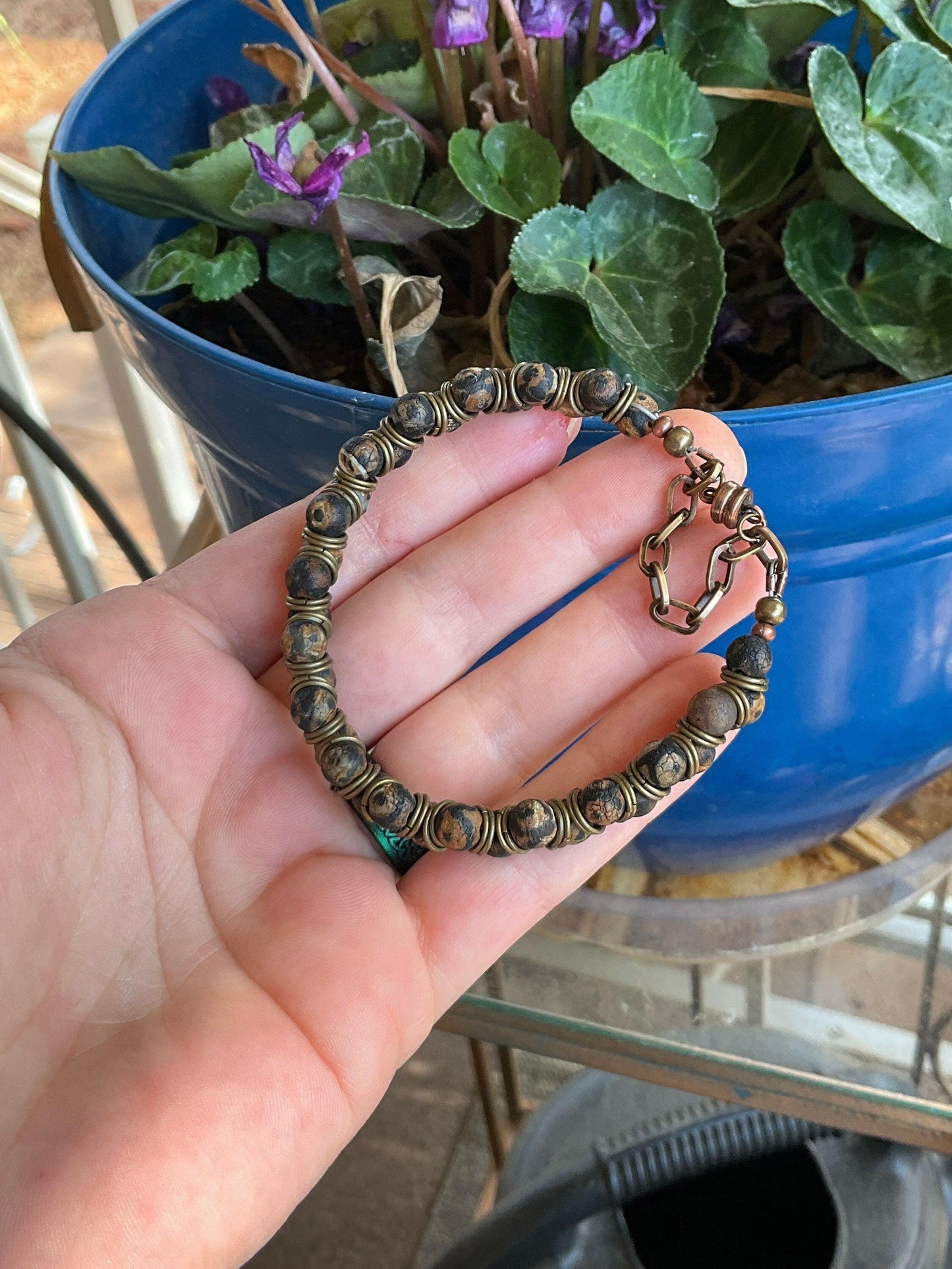 Tibetan Agate Goddess Bracelet