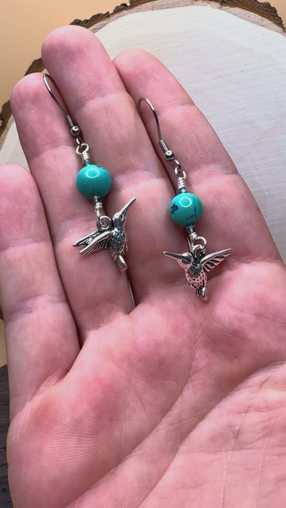 Video of hummingbird earrings